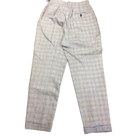 Lauren Ralph Lauren Vintage Women’s Glen Plaid Pleated Career Cuffed Slacks 8 - Picture 8 of 13